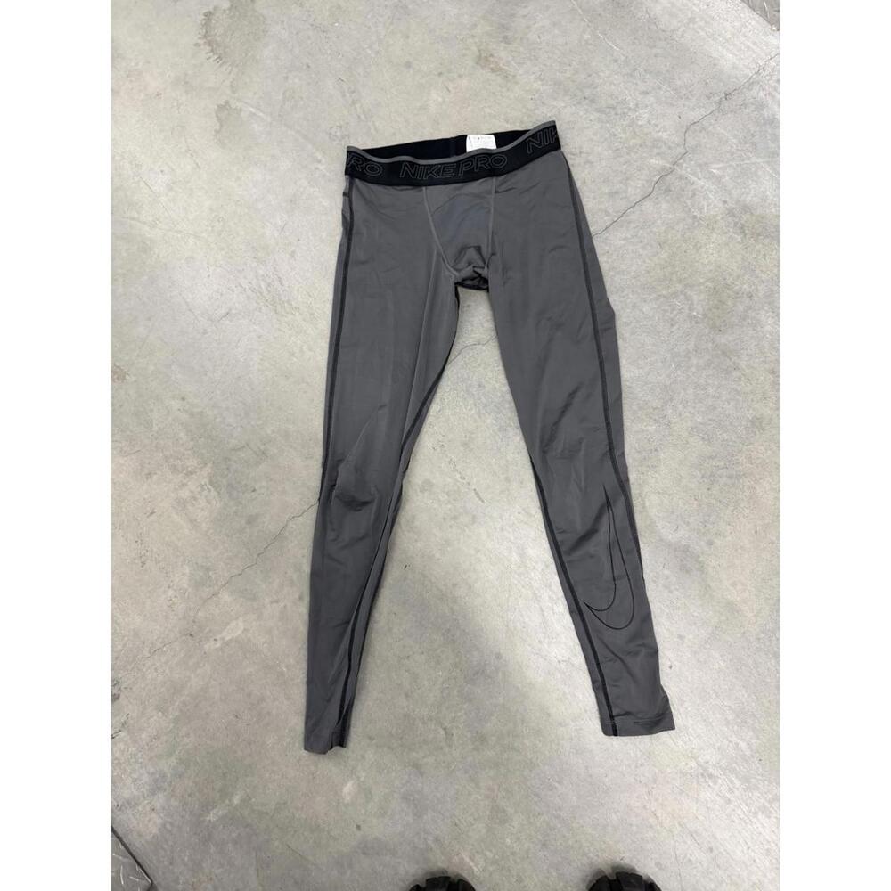 Nike Pro Dri-Fit Men's Long Compression Pants/Leggings, Dark Grey, Size Medium